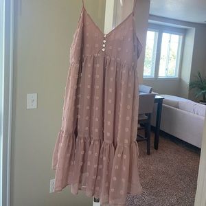 Dusty Rose dot dress